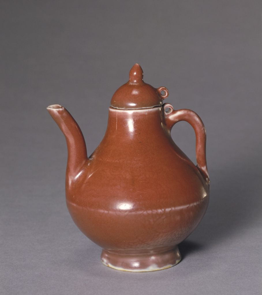 图片[1]-Jingdezhen kiln red glaze with cloud and dragon patterns-China Archive